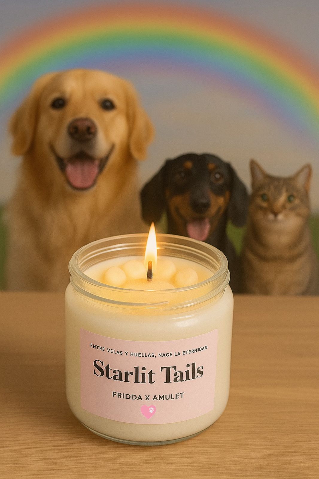 Starlit Tails Candle